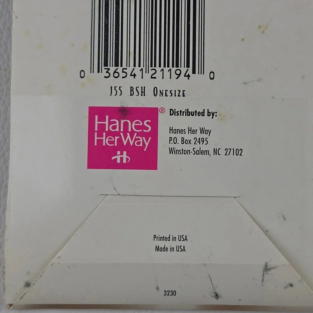NOS Vintage Hanes Her Way Knee Highs One Size Black  Premium Sheer 2 Pairs